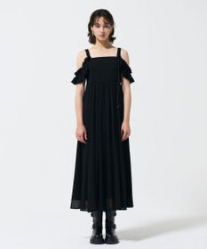 GRACE CONTINENTAL ドットジャガードノースリーブワンピース