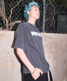 WEGO 【ユニセックス着用ITEM/MLサイズ展開】ブリーチワッフルダメージグラフィックT（SS）