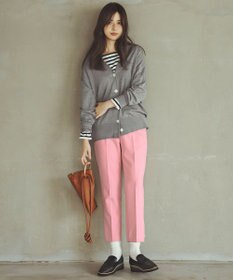 23区 シルクコットン ベーシック カーディガン