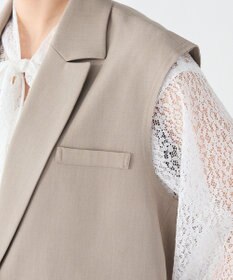 CRAFT STANDARD BOUTIQUE ＜セレモニー＞カットアウトデザインテーラードジレ