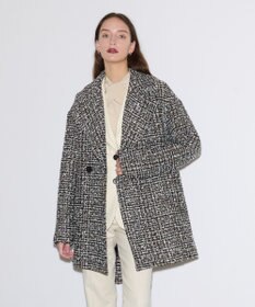 JOSEPH ウールツィード　ダブルブレステッドコート