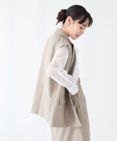 CRAFT STANDARD BOUTIQUE ＜セレモニー＞カットアウトデザインテーラードジレ