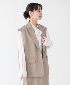 CRAFT STANDARD BOUTIQUE ＜セレモニー＞カットアウトデザインテーラードジレ