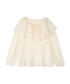 earth music&ecology マルチｗａｙカラーメッシュブラウス