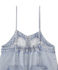 earth music&ecology ダブルジップデニムキャミワンピース