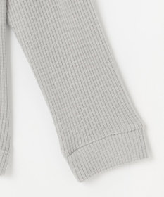 JOSEPH ABBOUD MOUNTAIN 【吸湿発熱/ソフト】ソフトウォームワッフル ハーフジップ カットソー