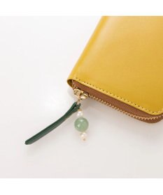 UNBILLION perche ジェムストーンチャームラウンド長財布