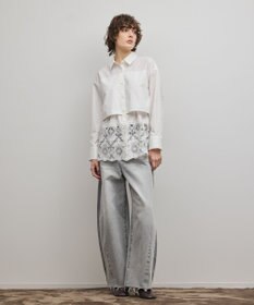 本日限り！お値下げ【美品】グレースコンチネンタル　柄シャツ タイ付ギャザーシャツ / GRACE CONTINENTAL | GRACE CONTINENTAL