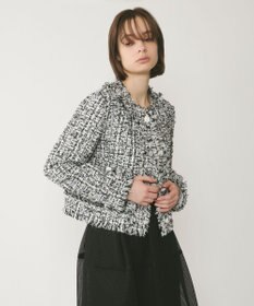 GRACE CONTINENTAL フリンジツイードジャケット