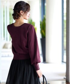 Tiaclasse 【洗える】2WAYパール釦カーディガン