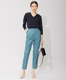 ICB 【接触冷感・洗える】エステルラミーチンツ テーパードパンツ