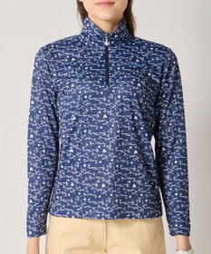 FILA GOLF／marie claire 【marie claire SPORT】 ハーフZIP長袖シャツ