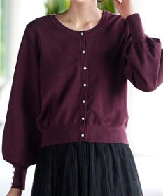 Tiaclasse 【洗える】2WAYパール釦カーディガン