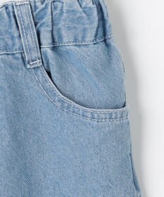 ANY KIDS 【一部店舗/WEB先行販売アイテム】【洗濯機可能】刺繍 ワイドデニムパンツ