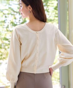 Tiaclasse 【洗える】2WAYパール釦カーディガン