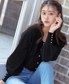 Tiaclasse 【洗える】2WAYパール釦カーディガン