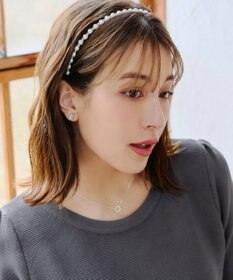 Tiaclasse パールストーンカチューシャ