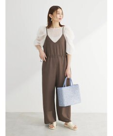 Green Parks 冷やっとすずやかウエストドロストサロペット