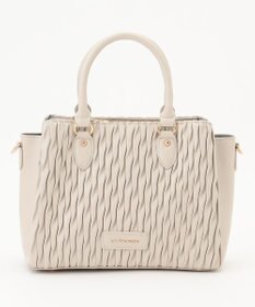 LA BAGAGERIE ランダムプリーツ2WAYハンドバッグ