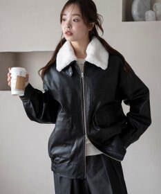 WEGO 2WAYファー襟PUジャケット