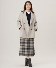 J.PRESS LADIES L Jackal 140sソフトメルトン Pコート