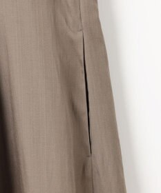 自由区 L 【洗える】シルキータック ワンピース