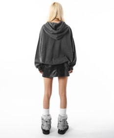 WEGO 【ユニセックス着用ITEM】バルーンクロップドプルパーカー