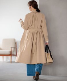 組曲 L 【WEB限定】ライトトレンチ ステンカラーコート