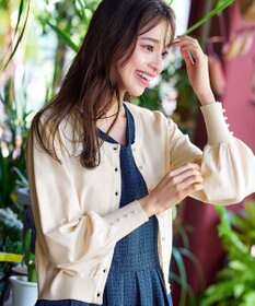 Tiaclasse 【洗える】2WAYパール釦カーディガン