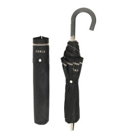 MOONBAT 【軽量/一級遮光】FURLA 晴雨兼用日傘 降りたたみ日傘 ジッパー刺繍 ／遮光 遮熱 UV