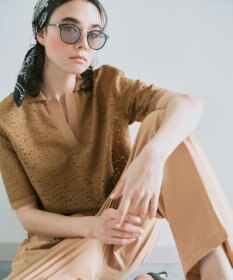 自由区 【カタログ掲載・色違いで揃える方多数・大人カジュアル】ラッセルレースジャージー トップス