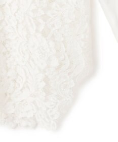 BEIGE， GALENA / コットンレースバンドカラーシャツ