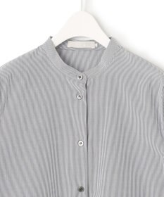 ICB 【洗える】 クリーンブロード バンドカラーシャツ