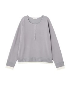 Green Parks ヘンリーネックレイヤードニットプルオーバー