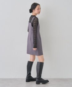 earth music&ecology スクエアネックミニワンピース