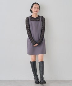 earth music&ecology スクエアネックミニワンピース