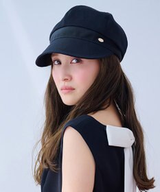 TOCCA 【百田夏菜子さん着用】【サイズ調整可】BELTED GROSGRAIN キャスケット 帽子 ブラック系