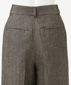23区 【GOLD LABEL】ウールリネンツイル ワイドパンツ