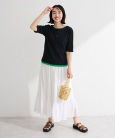 Green Parks すっきりウエストティアードスカート