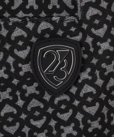 23区GOLF 【MEN】裏起毛ジャージーパンツ ストレッチ モノグラム 上品スタイル