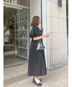 Green Parks ボリューム袖ロングワンピース