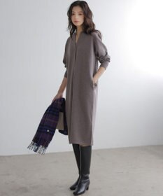 組曲 L キーネックニット ワンピース