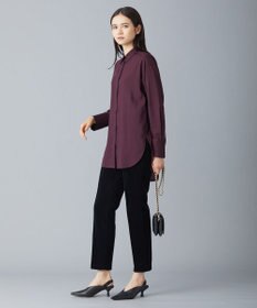 ICB 【洗える】トリアセコットンシアー ロングシャツ