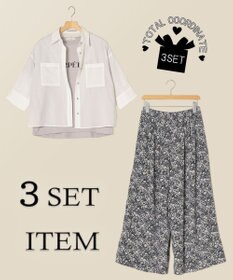 ONWARD Reuse Park 3セット商品/サイズF【any FAM】ブラウス春夏×カットソー春夏×パンツ春夏