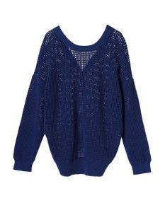 AMERICAN HOLIC ２ＷＡＹメッシュ編みニットカーディガン