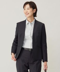 J.PRESS LADIES 【セットアップ対応】BAHARIYE SOLID ノーカラー ジャケット