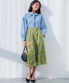 組曲 プランタンプリント フレアスカート