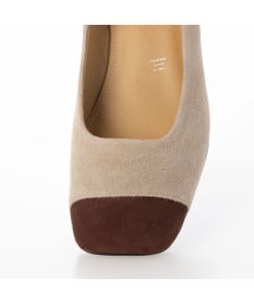 MODE ET JACOMO 異素材コンビスクエアトゥパンプス