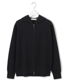 ICB L 【洗える】ソフトカシミヤミックス ジップアップ ニットパーカー