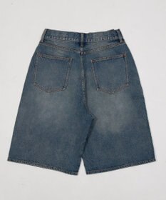 WEGO 【ユニセックス着用ITEM/SMLサイズ展開】スーパーバギーデニムショーツ